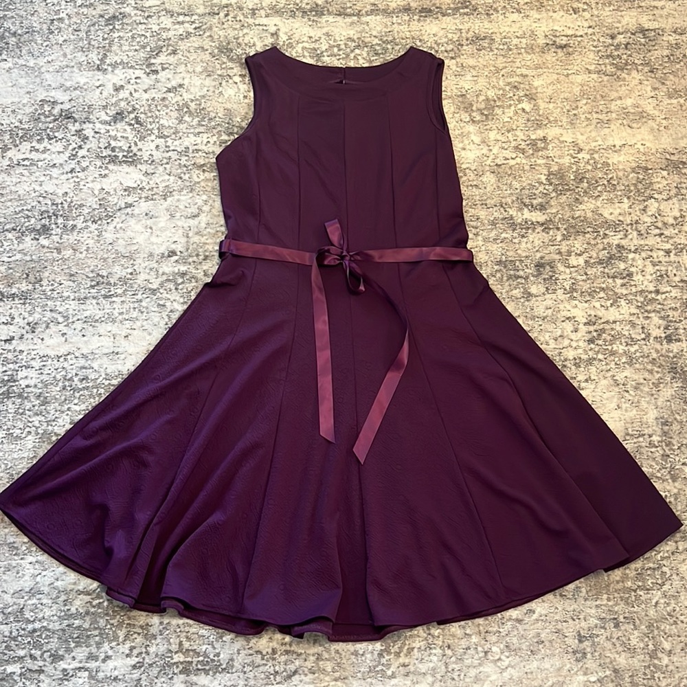 Plum colored sleeveless dress, size 2X